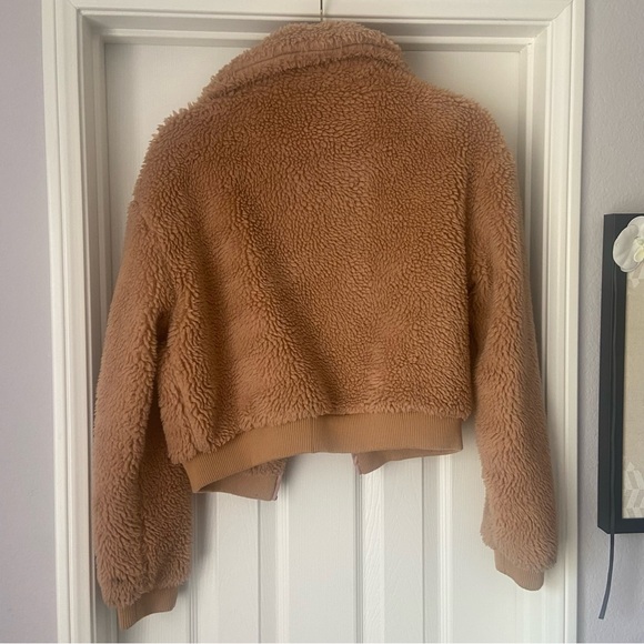 Tiger Mist cropped teddy jacket - Picture 2 of 2